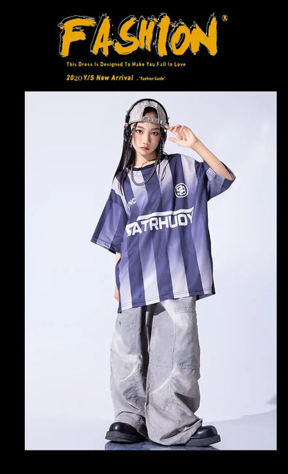 Kid Cool Hip Hop Clothing Red Black Print Sweatshirt Casual Street Sweat Jogger pants for Girl Boy Jazz Dance Costumes Clothes