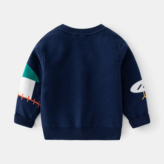Kid Coat Baby Boys Sweater Winter Clothes Toddler Cute Infant Sweater Cardigan Knit Top Animal Print Infant Knitwear Coat