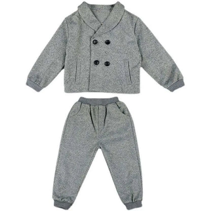 Kid Boys Spring and Fall Suit Boys Baby Clothes Set 2024 New Children's Clothing Casual Tops + pants 2 Piece Set Formal wear