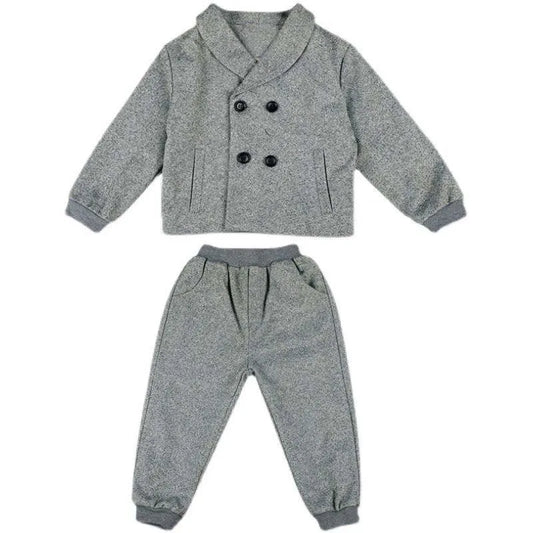 Kid Boys Spring and Fall Suit Boys Baby Clothes Set 2024 New Children's Clothing Casual Tops + pants 2 Piece Set Formal wear