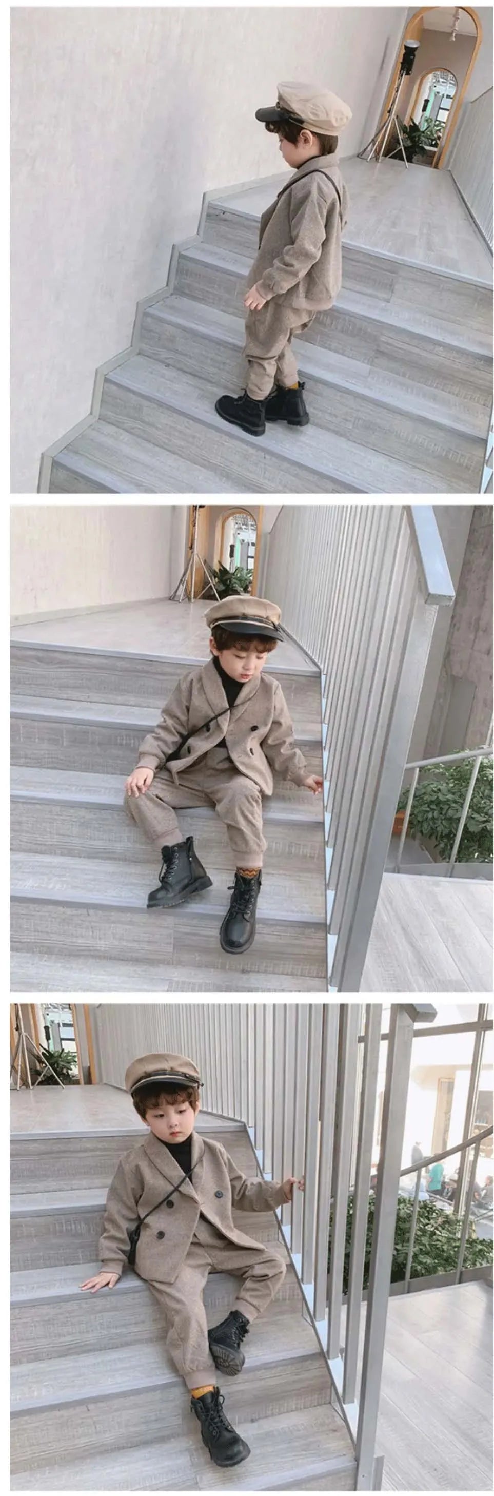 Kid Boys Spring and Fall Suit Boys Baby Clothes Set 2024 New Children's Clothing Casual Tops + pants 2 Piece Set Formal wear