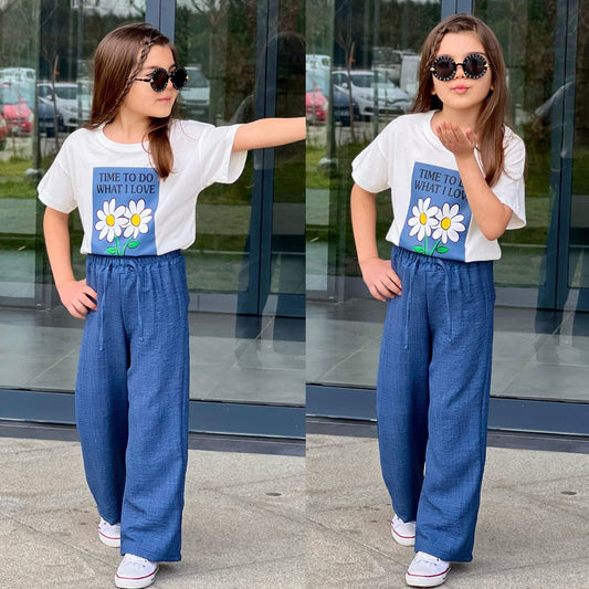 Love Blossom Girls Casual Set-0
